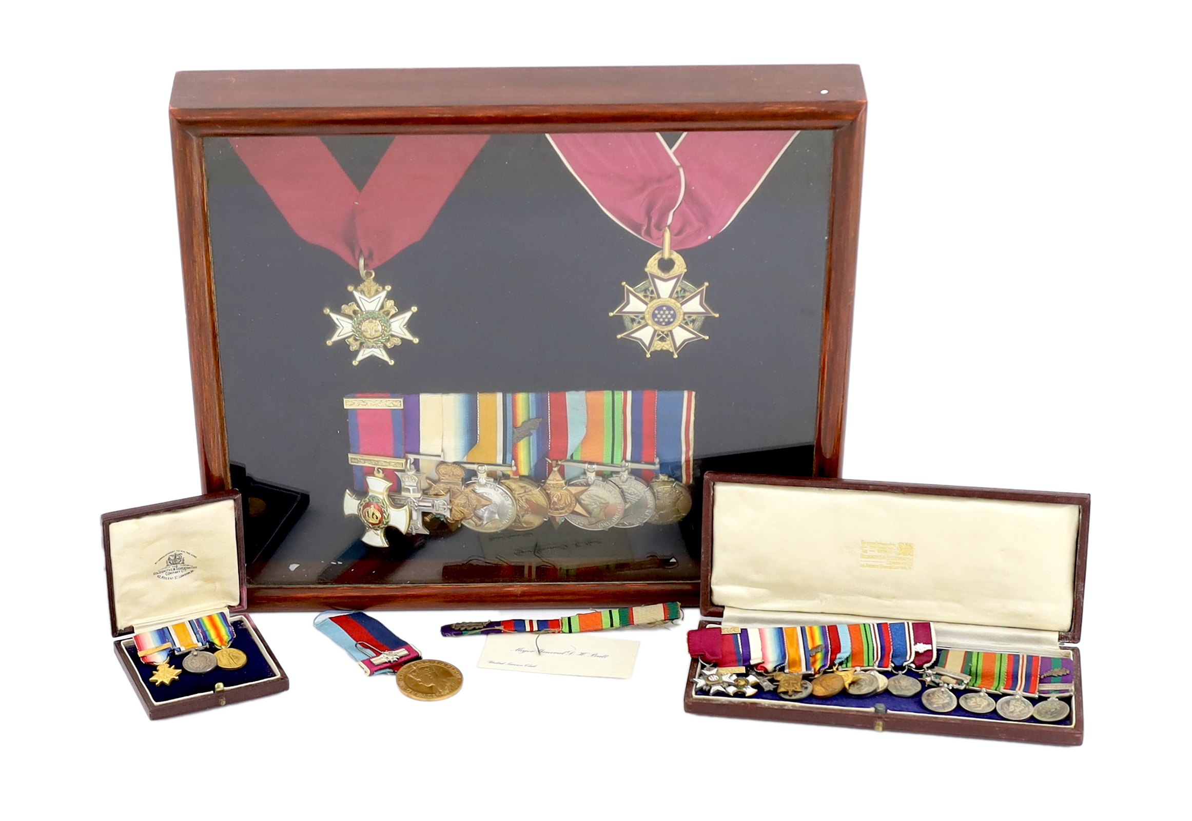 A DSO, MC medal group awarded to Major General Douglas Henry Pratt (1892-1958) of the Royal Irish Regiment, promoted towards the end of his career to Major General, as liaison in Washington D.C. where he oversaw upgrades